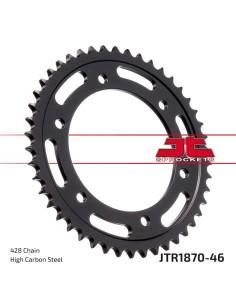 corona moto jt sprockets de acero de 46 dientes jtr1870 46