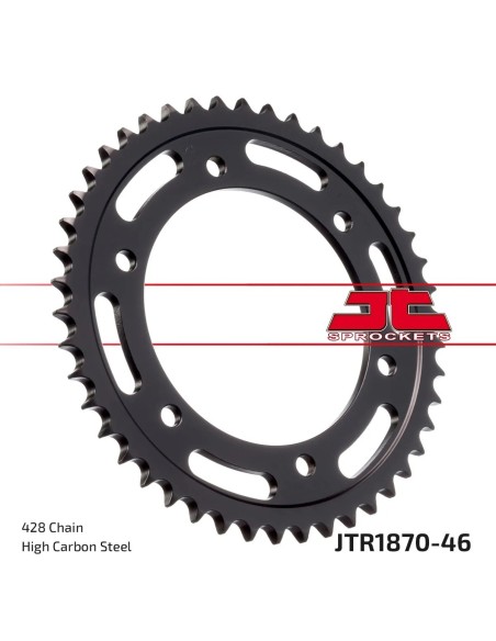 corona moto jt sprockets de acero de 46 dientes jtr1870 46