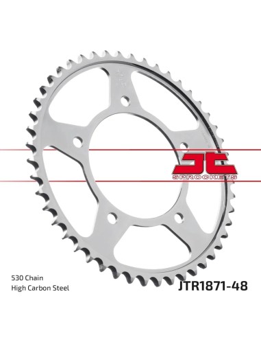 corona moto jt sprockets de acero de 48 dientes jtr1871 48