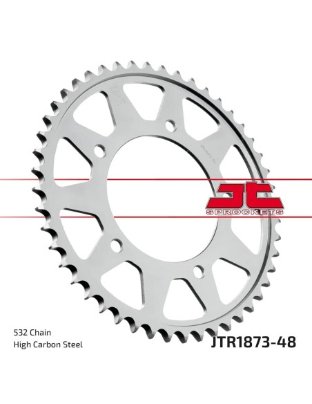 corona moto jt sprockets de acero de 48 dientes jtr1873 48