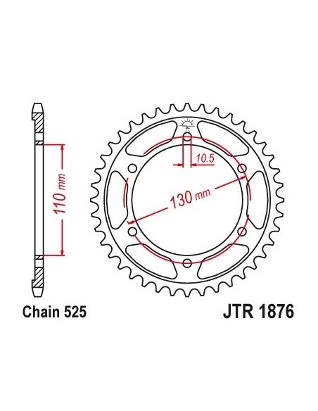 corona jt sprockets jtr1876 42 yamaha tenere 700