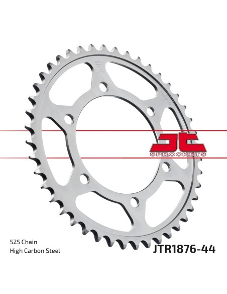 corona moto jt sprockets de acero de 44 dientes jtr1876 44