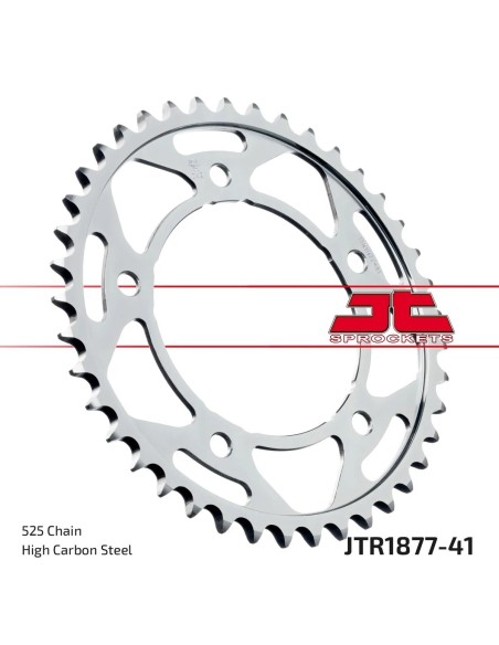 corona moto jt sprockets de acero de 41 dientes jtr1877 41