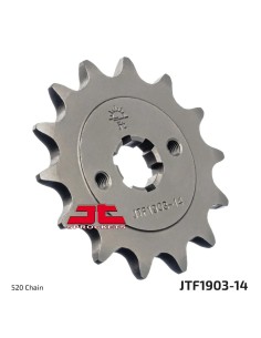 pinon de moto jt sprockets acero 14 dientes p 520 jtf1903 14