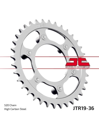 corona moto jt sprockets de acero de 36 dientes jtr19 36