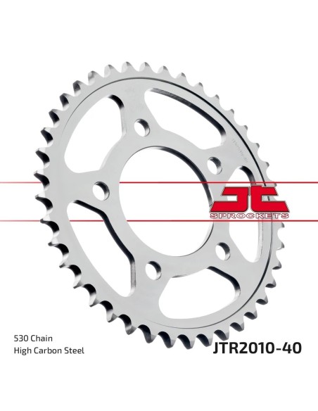 corona moto jt sprockets de acero de 40 dientes jtr2010 40
