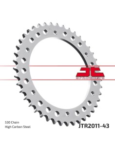 corona moto jt sprockets de acero de 43 dientes jtr2011 43