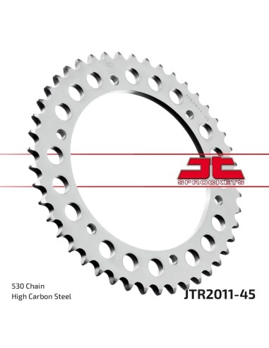 corona moto jt sprockets de acero de 45 dientes jtr2011 45