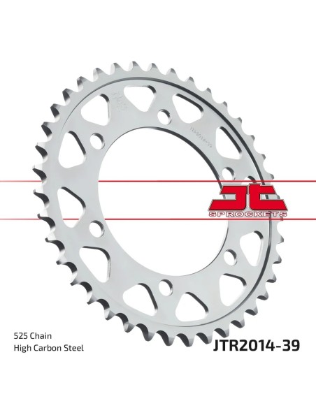 corona moto jt sprockets de acero de 39 dientes jtr2014 39