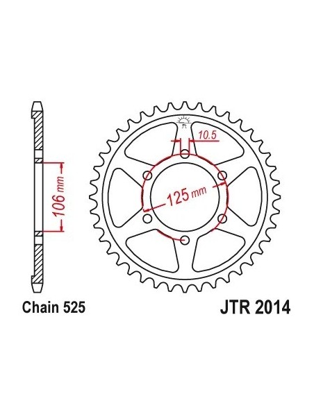 corona triumph 765 street triple 48 dientes jt sprockets jtr2014 48zbk