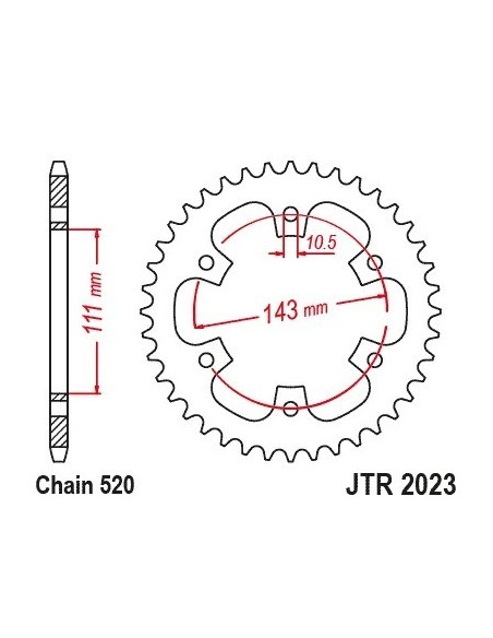 corona royal enfield 350 42th jt sprockets jtr2023 42
