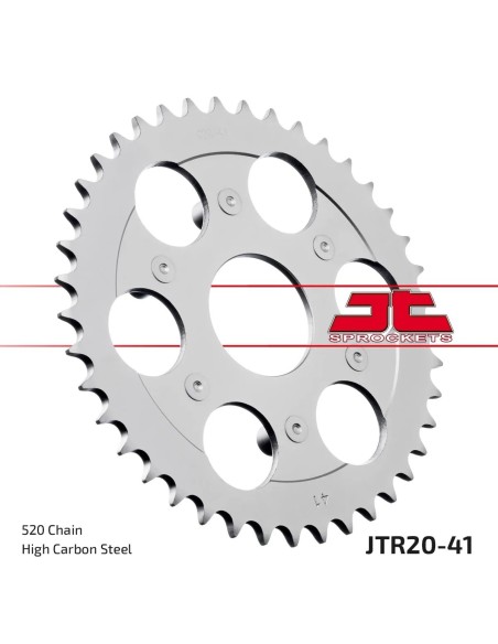 corona moto jt sprockets de acero de 41 dientes jtr20 41