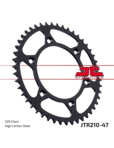 corona moto jt sprockets de acero de 47 dientes jtr210 47