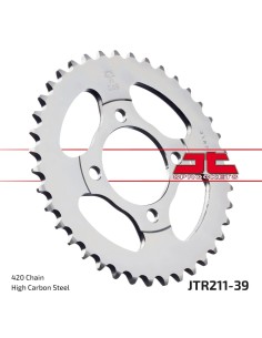 corona moto jt sprockets de acero de 39 dientes jtr211 39