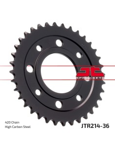 corona moto jt sprockets de acero de 36 dientes jtr214 36