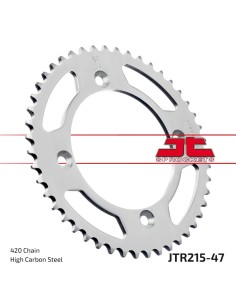 corona moto jt sprockets de acero de 47 dientes jtr215 47