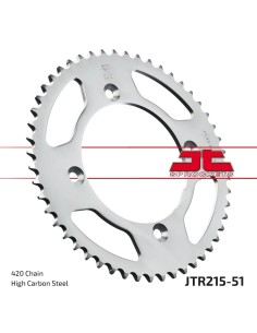 corona moto jt sprockets de acero de 51 dientes jtr215 51