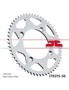 corona moto jt sprockets de acero de 56 dientes jtr215 56