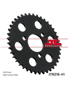 corona moto jt sprockets de acero de 41 dientes jtr216 41