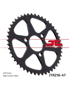 corona moto jt sprockets de acero de 47 dientes jtr216 47