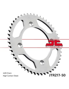 corona moto jt sprockets de acero de 50 dientes jtr217 50