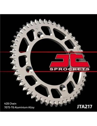 corona moto jt sprockets de aluminio de 56 dientes 21756aljts