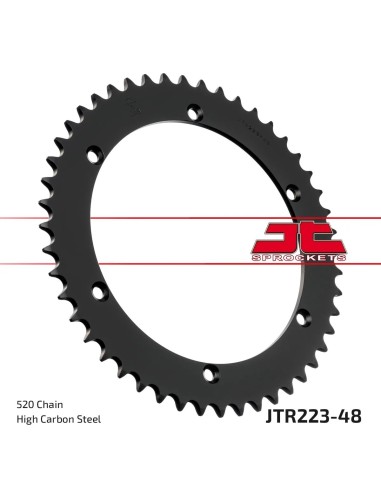 corona moto jt sprockets de acero de 48 dientes jtr223 48