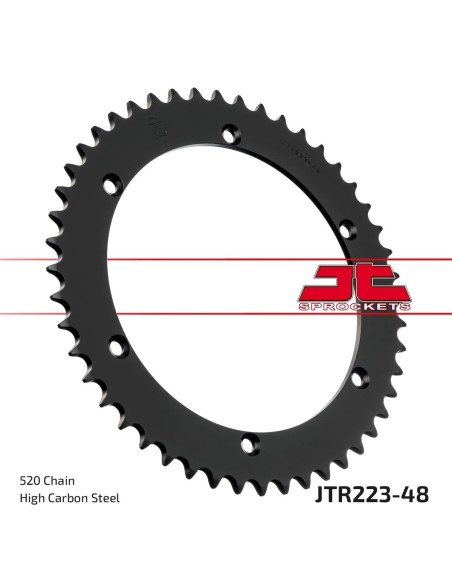 corona moto jt sprockets de acero de 48 dientes jtr223 48