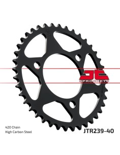corona moto jt sprockets de acero de 40 dientes jtr239 40