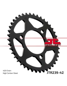 corona moto jt sprockets de acero de 42 dientes jtr239 42