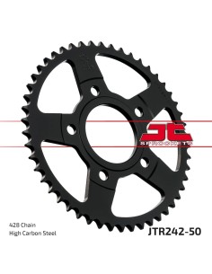 corona moto jt sprockets de acero de 50 dientes jtr242 50