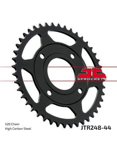 corona moto jt sprockets de acero de 44 dientes jtr248 44