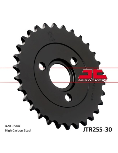corona moto jt sprockets de acero de 30 dientes jtr255 30