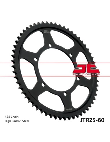 corona moto jt sprockets de acero de 60 dientes jtr25 60