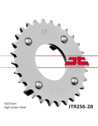 corona moto jt sprockets de acero de 28 dientes jtr256 28