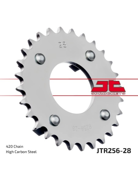 corona moto jt sprockets de acero de 28 dientes jtr256 28