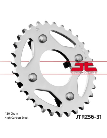 corona moto jt sprockets de acero de 31 dientes jtr256 31