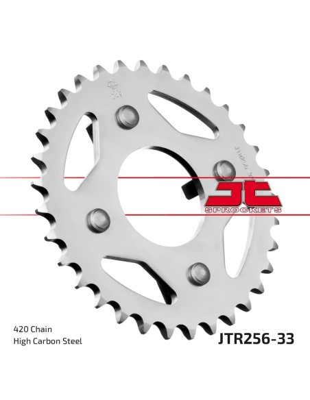 corona moto jt sprockets de acero de 33 dientes jtr256 33