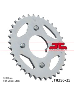 corona moto jt sprockets de acero de 35 dientes jtr256 35