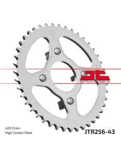 corona moto jt sprockets de acero de 43 dientes jtr256 43
