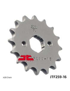 pinon de moto jt sprockets acero 16 dientes p 428 jtf259 16