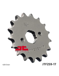 pinon de moto jt sprockets acero 17 dientes p 428 jtf259 17