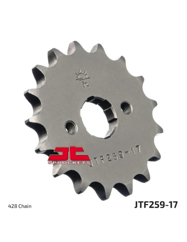pinon de moto jt sprockets acero 17 dientes p 428 jtf259 17