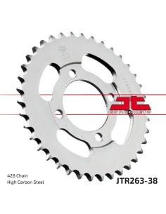 corona moto jt sprockets de acero de 38 dientes jtr263 38