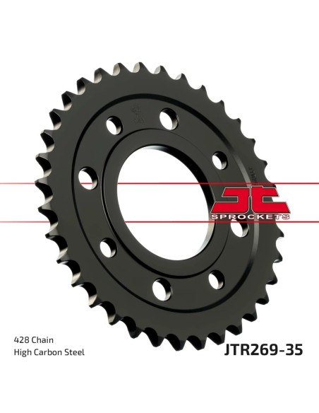 corona moto jt sprockets de acero de 35 dientes jtr269 35