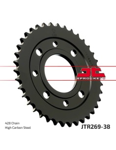 corona moto jt sprockets de acero de 38 dientes jtr269 38