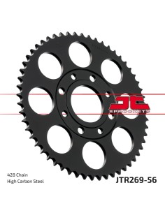 corona moto jt sprockets de acero de 56 dientes jtr269 56