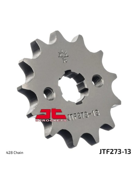 pinon de moto jt sprockets acero 13 dientes p 428 jtf273 13