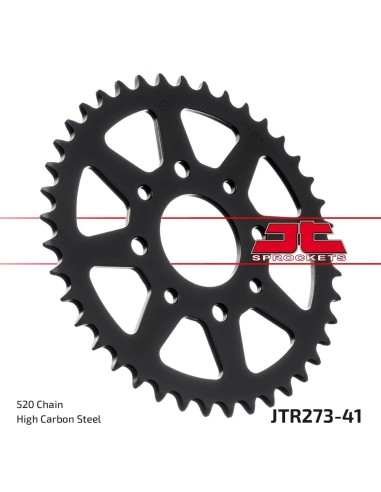 corona moto jt sprockets de acero de 41 dientes jtr273 41