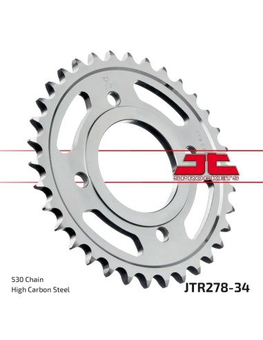 corona moto jt sprockets de acero de 34 dientes jtr278 34